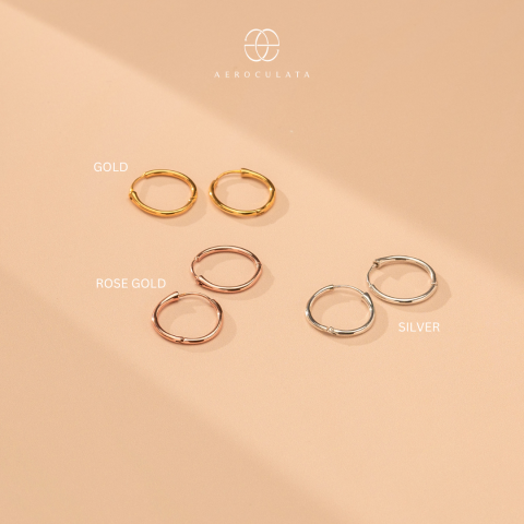 LARGE ORION HOOP EARRINGS (15MM)